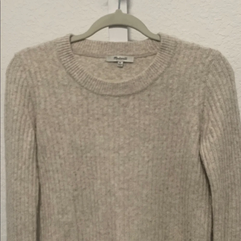 Madewell Cream Bell Sleeve Wool Blend Sweater Size XS - Picture 3 of 7